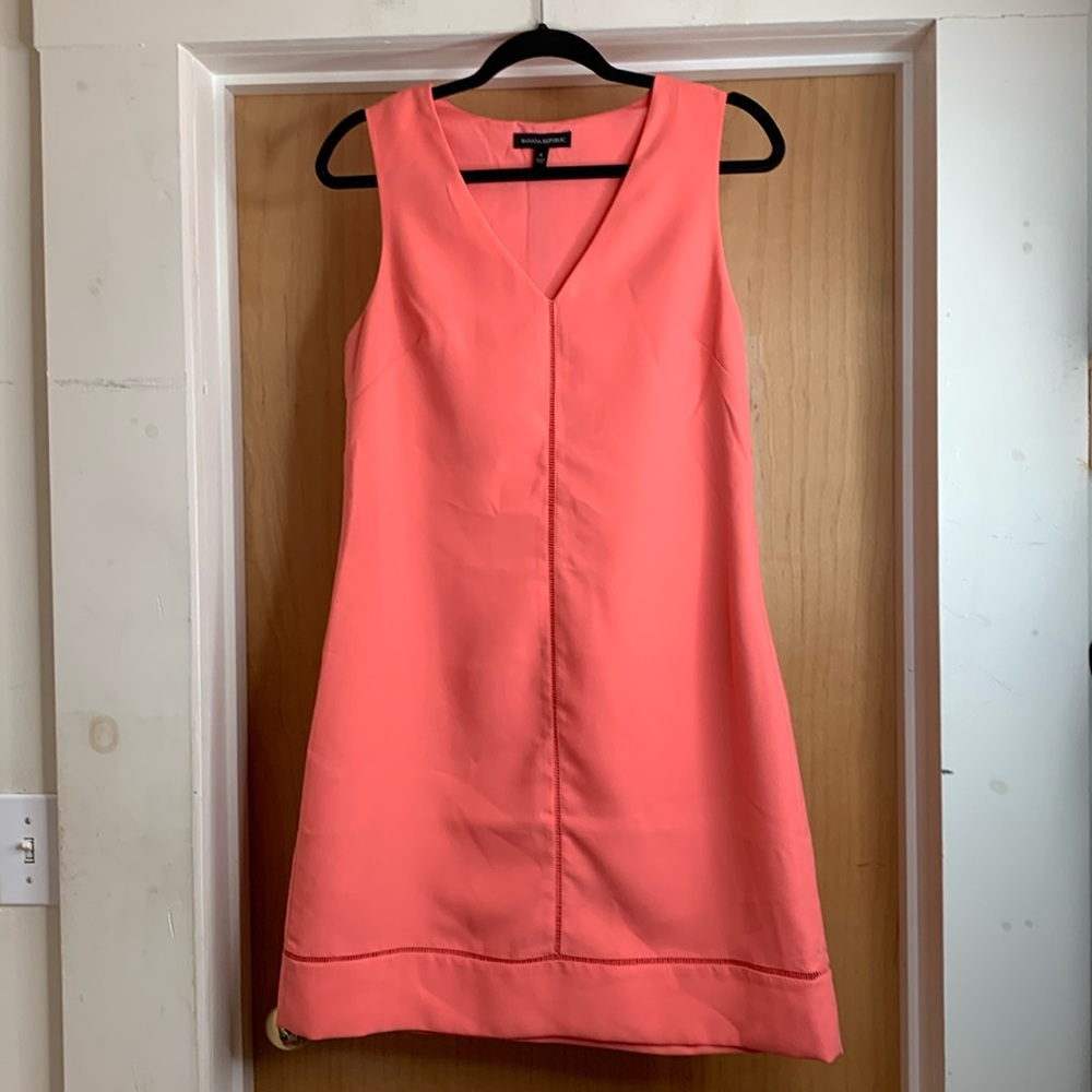 Banana Republic Coral Sleeveless Dress
